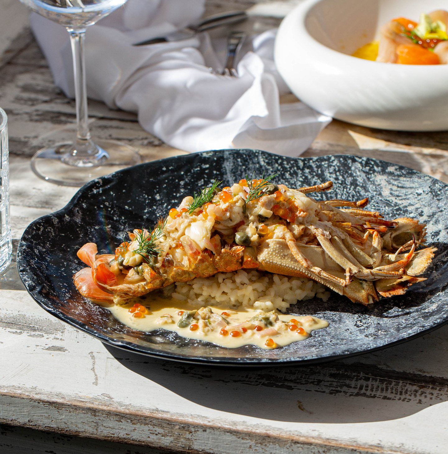 XL Moreton Bay bug with chimichurri herb salsa